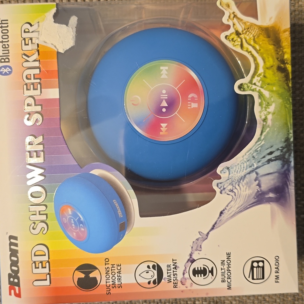 Bluetooth LED shower speaker